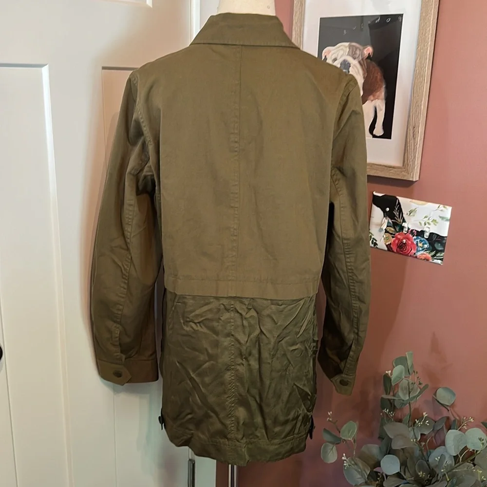 Alexander Wang women’s army Green Utility parka military 8 Relaxed jacket - Picture 11 of 15